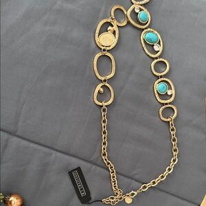 Gold and Turquoise Necklace